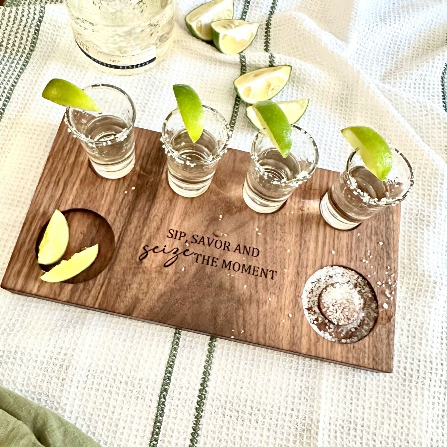 personalized tequila shot board