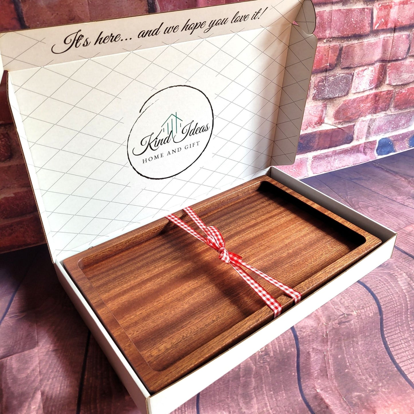charcuterie board, personalized as a closing gift