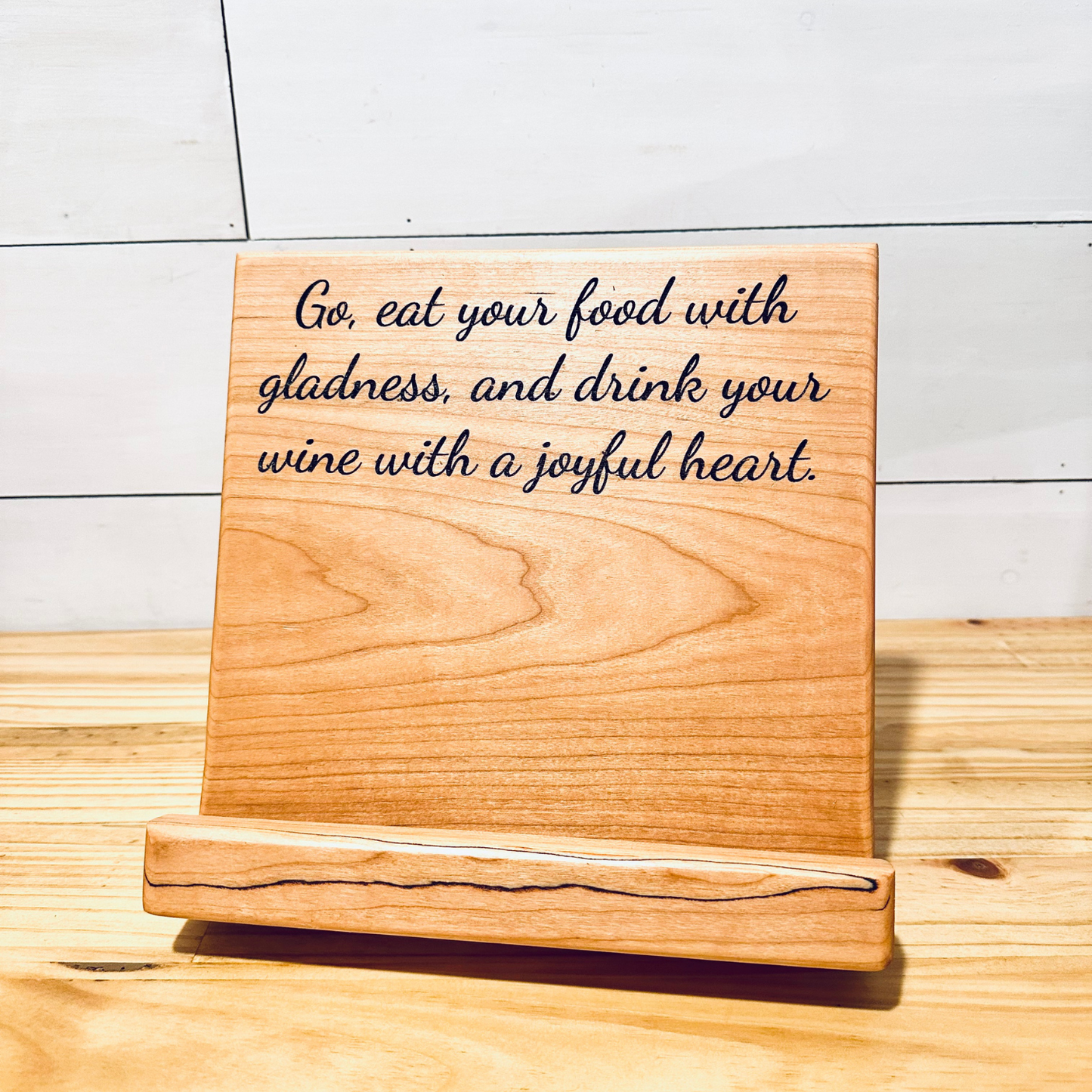 book holder religious engraving