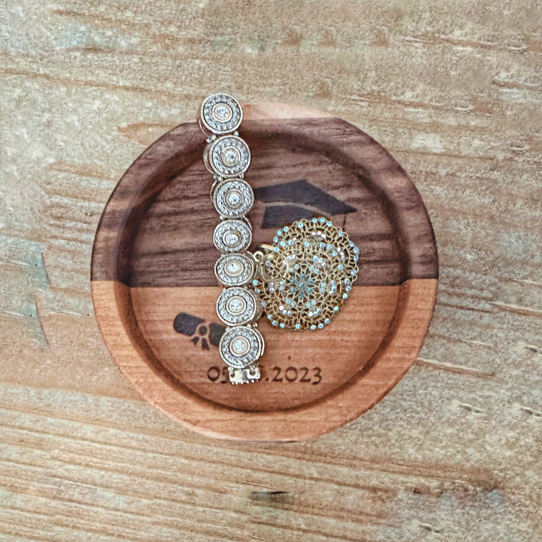 Graduate's Keepsake Wooden Wine Coaster