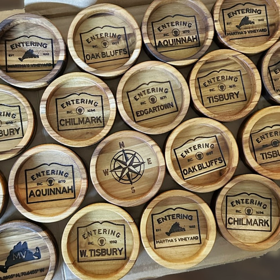 champagne wine bottle coasters
