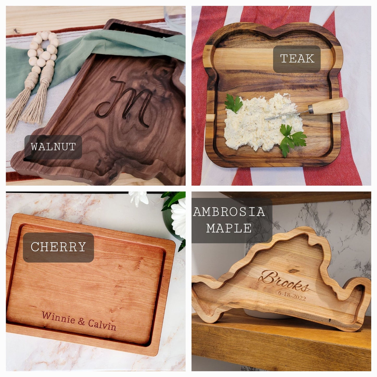 Cutting Board made of premium hardwood, personalized