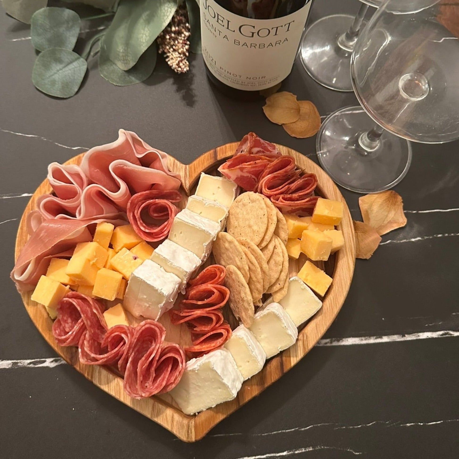 heart shaped charcuterie board, heart shaped tray