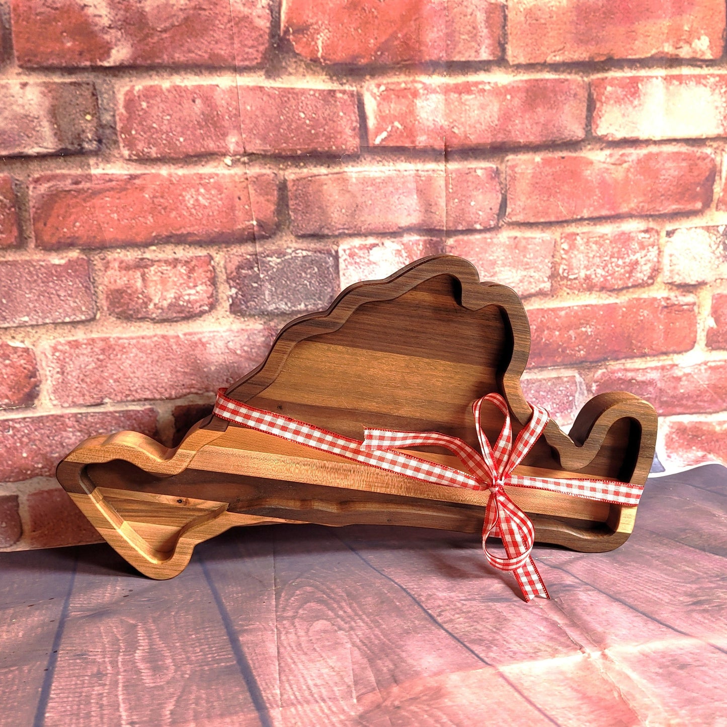premium mixed wood marthas vineyard shaped charcuterie board as a gift