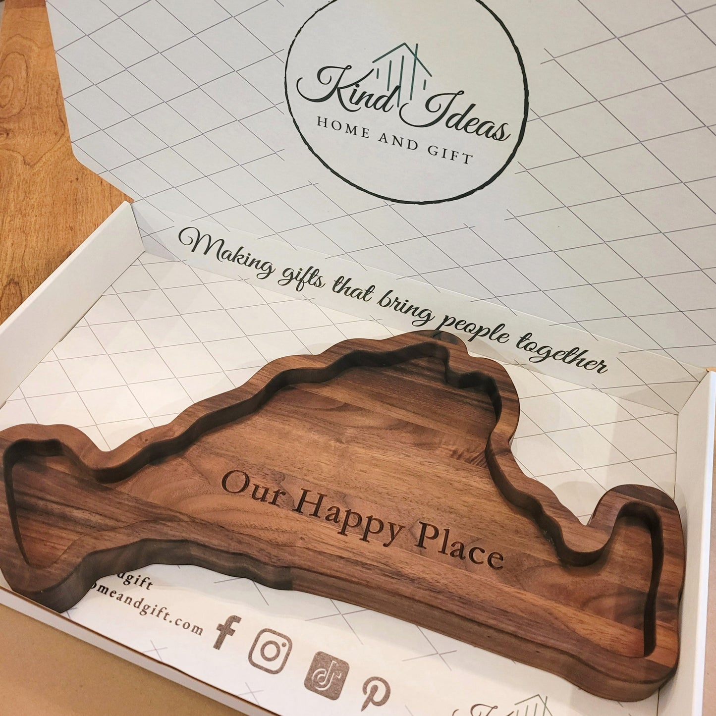 our meticulously carved Martha's Vineyard charcuterie board, an essential for stylish entertaining