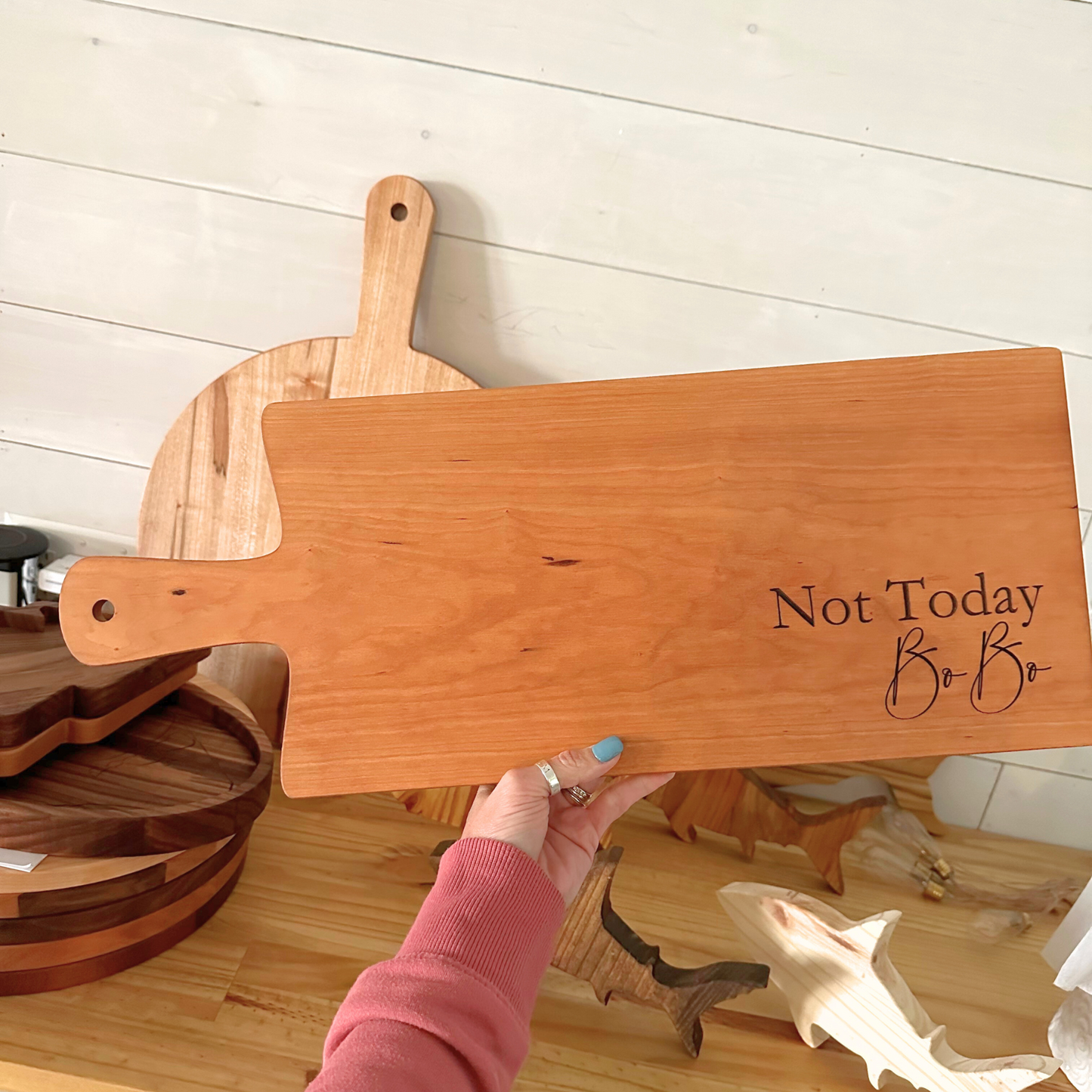 paddle charcuterie board, personalized paddle cutting board, custom wood paddle board