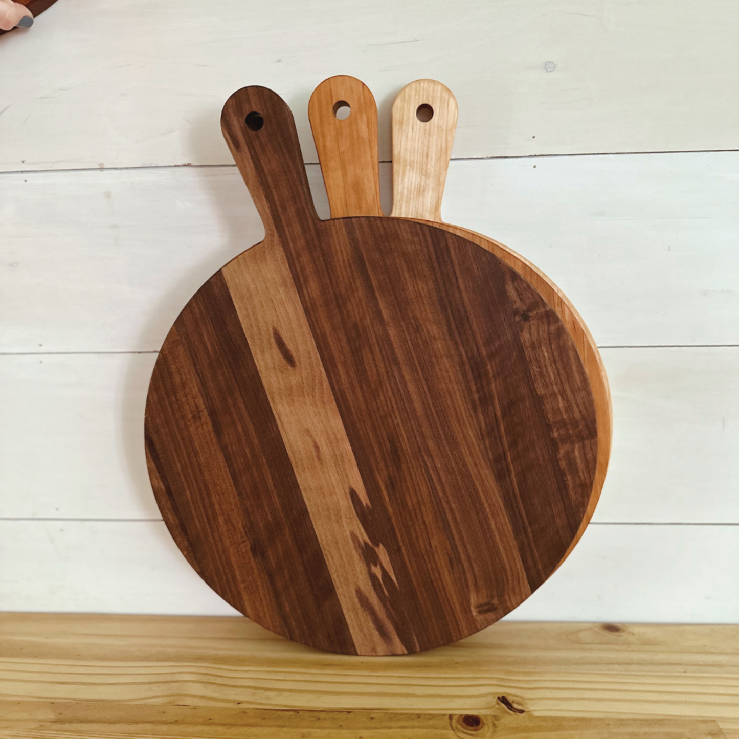 wooden paddle perfect for pizza and charcuterie