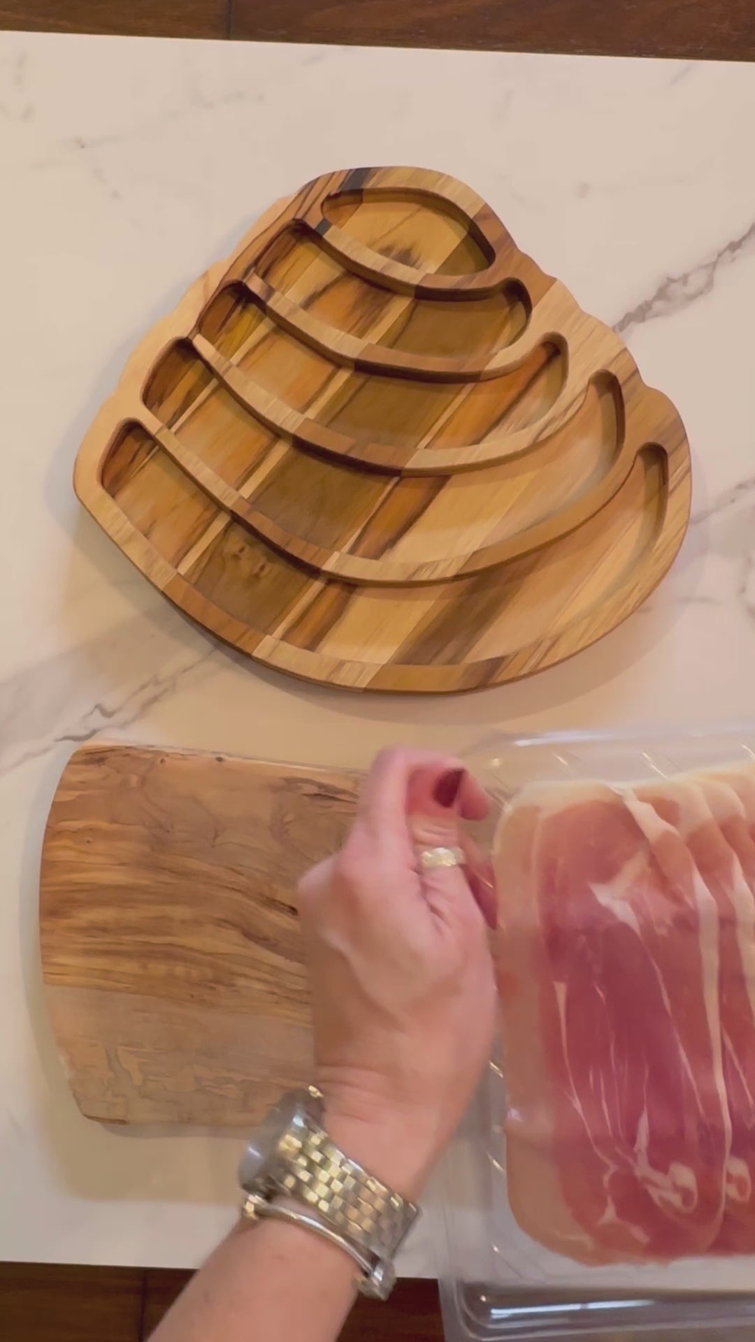 Pawleys Island Shaped Shell charcuterie board