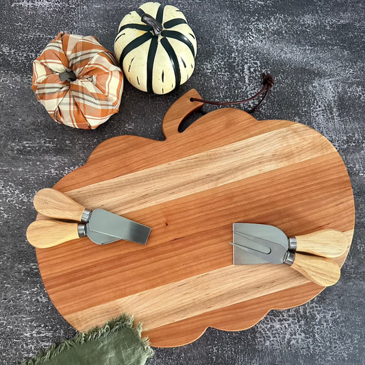 pumpkin shaped serving tray