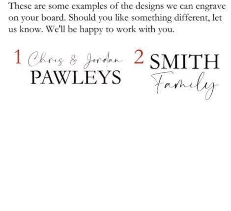 design options for personalized premium wooden board