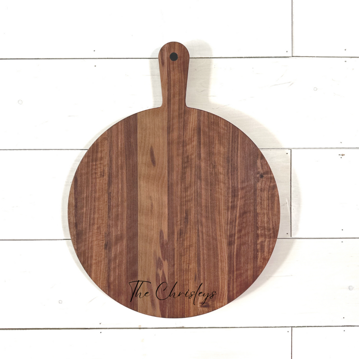 walnut pizza board, reversible charcuterie board, versatile serving board