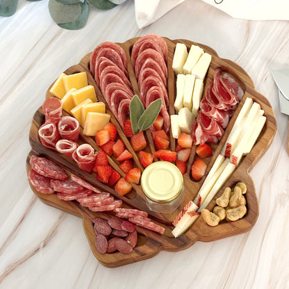 scallop shaped charcuterie board