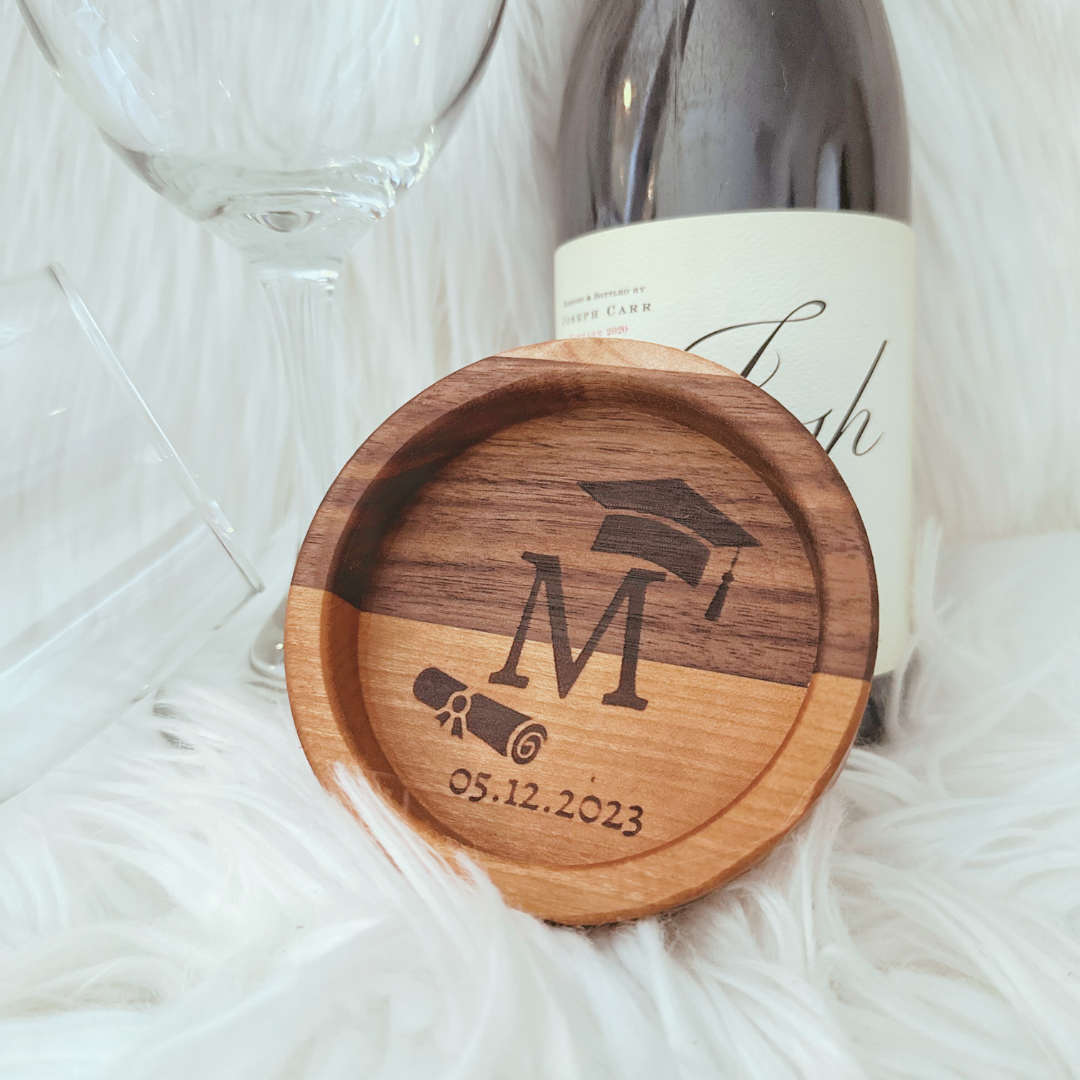 Personalized Wine Coaster: The Perfect College Graduation Gift