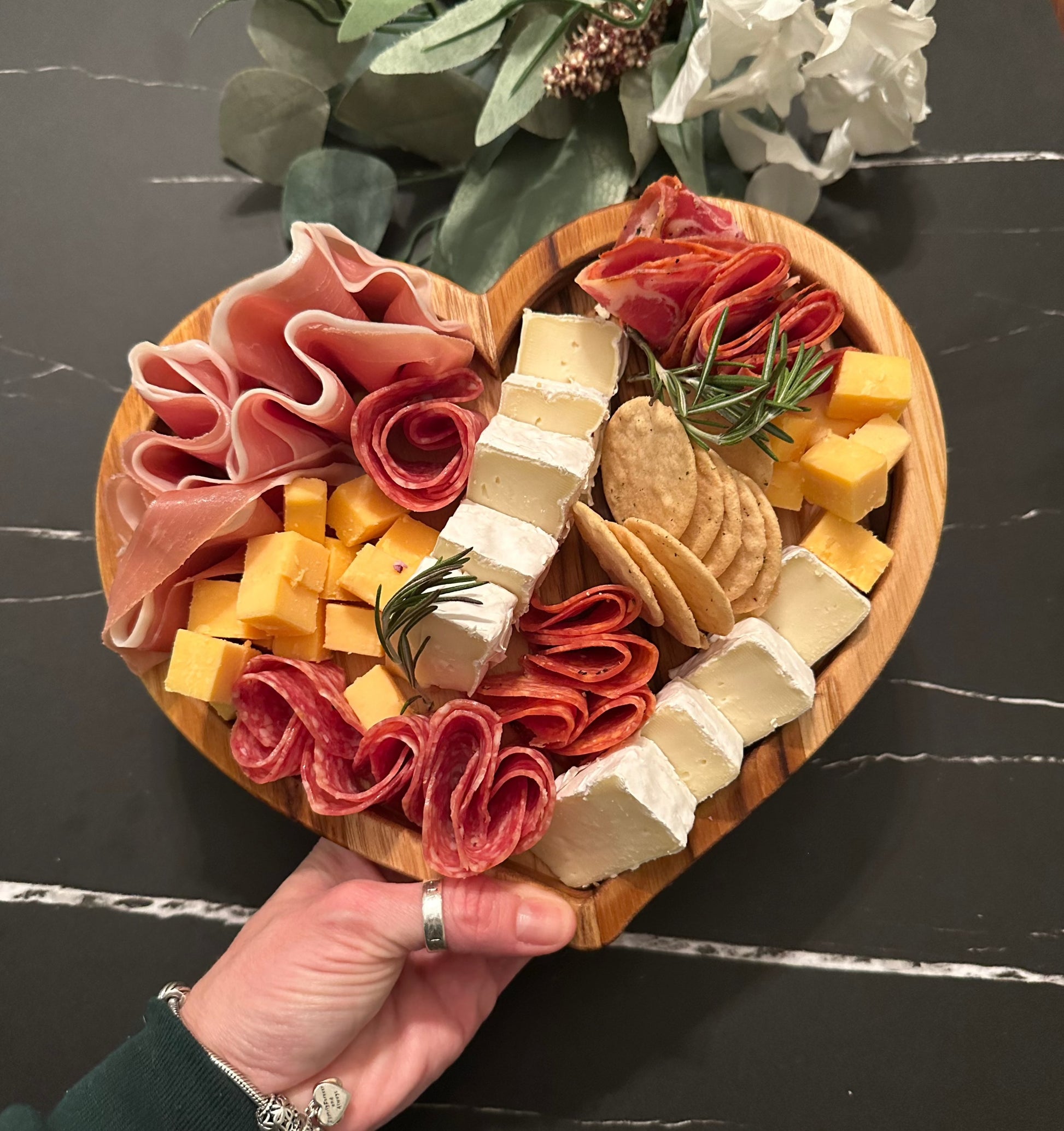 Heart-shaped tray personalized, food-safe charcuterie board : Your Love on  Display – Kind Ideas Home and Gift