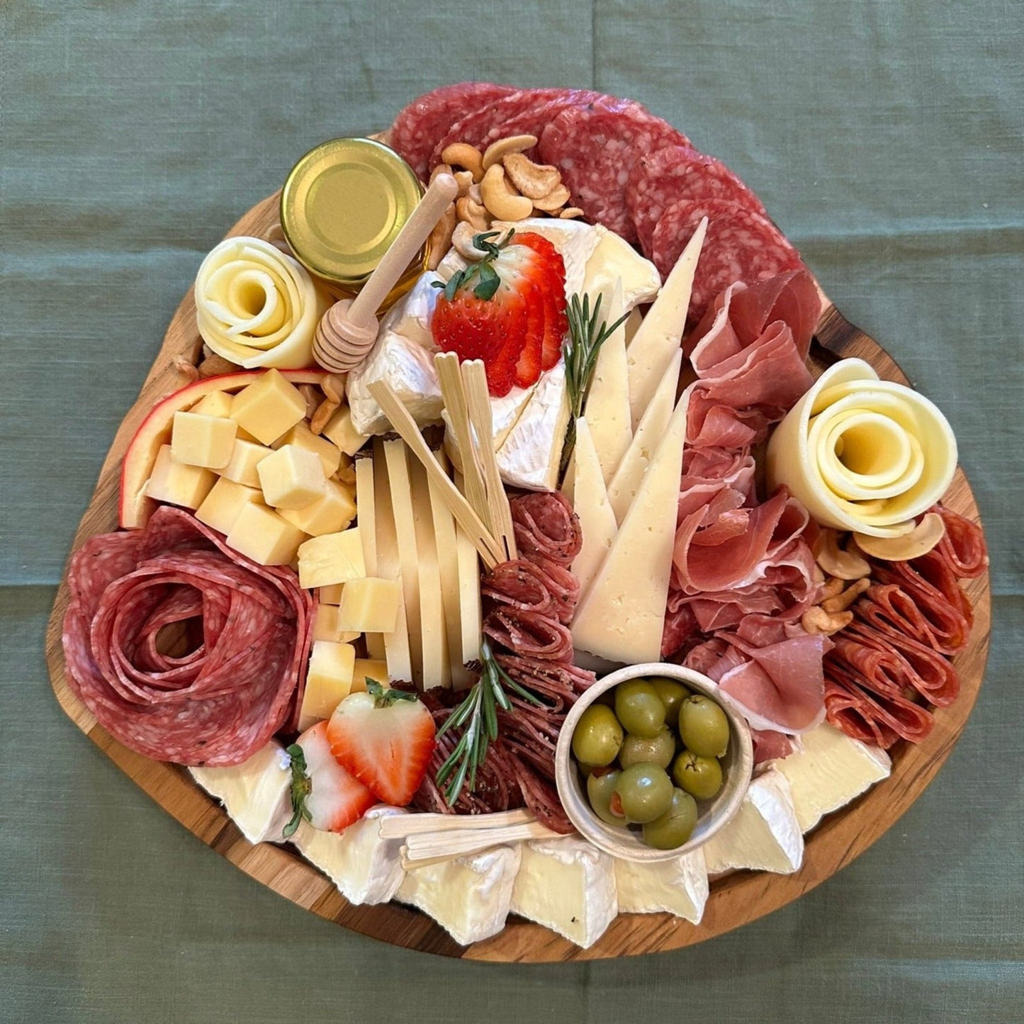 Pawleys Island shell board, shell-shaped charcuterie board, coastal charcuterie board