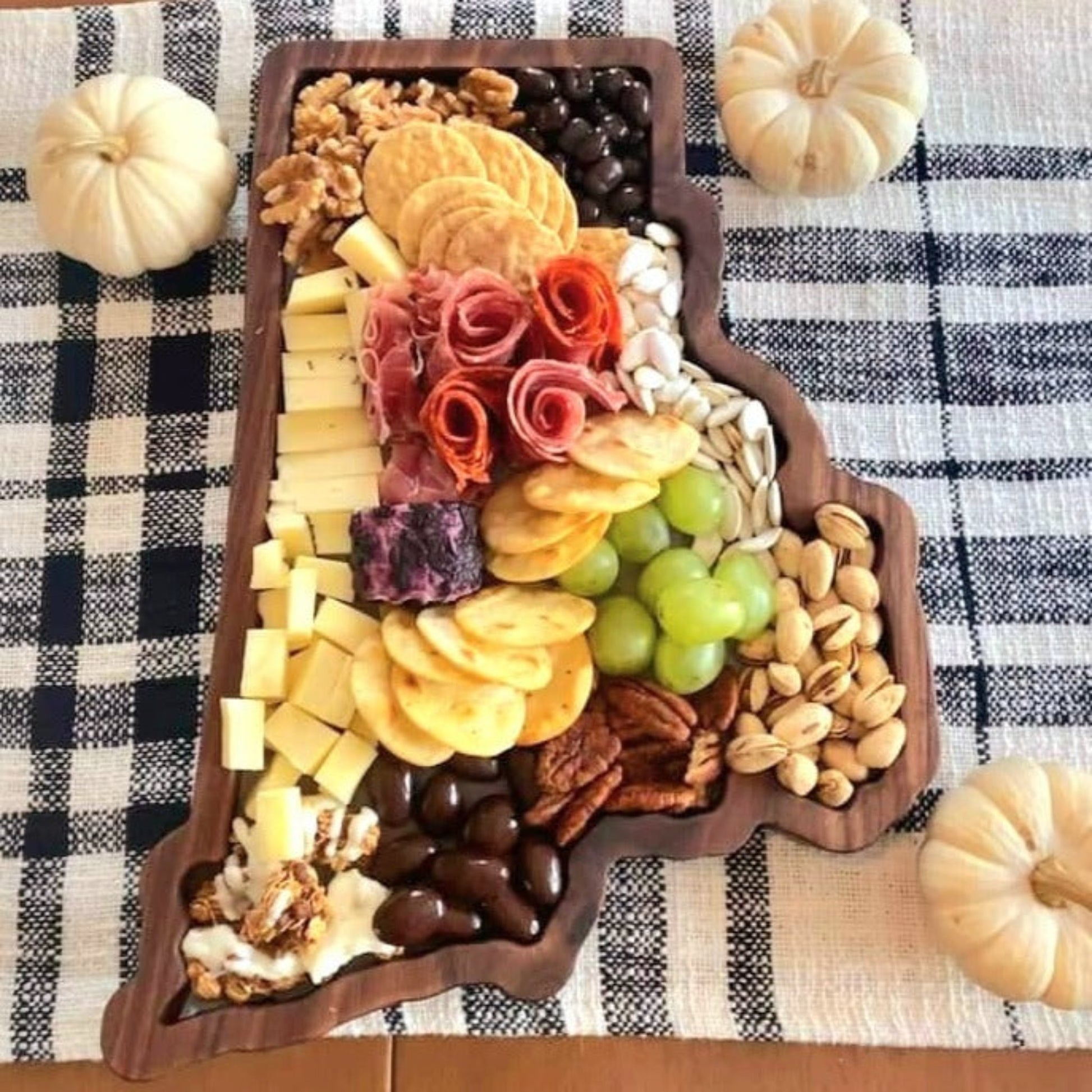 Rhode Island shaped charcuterie board