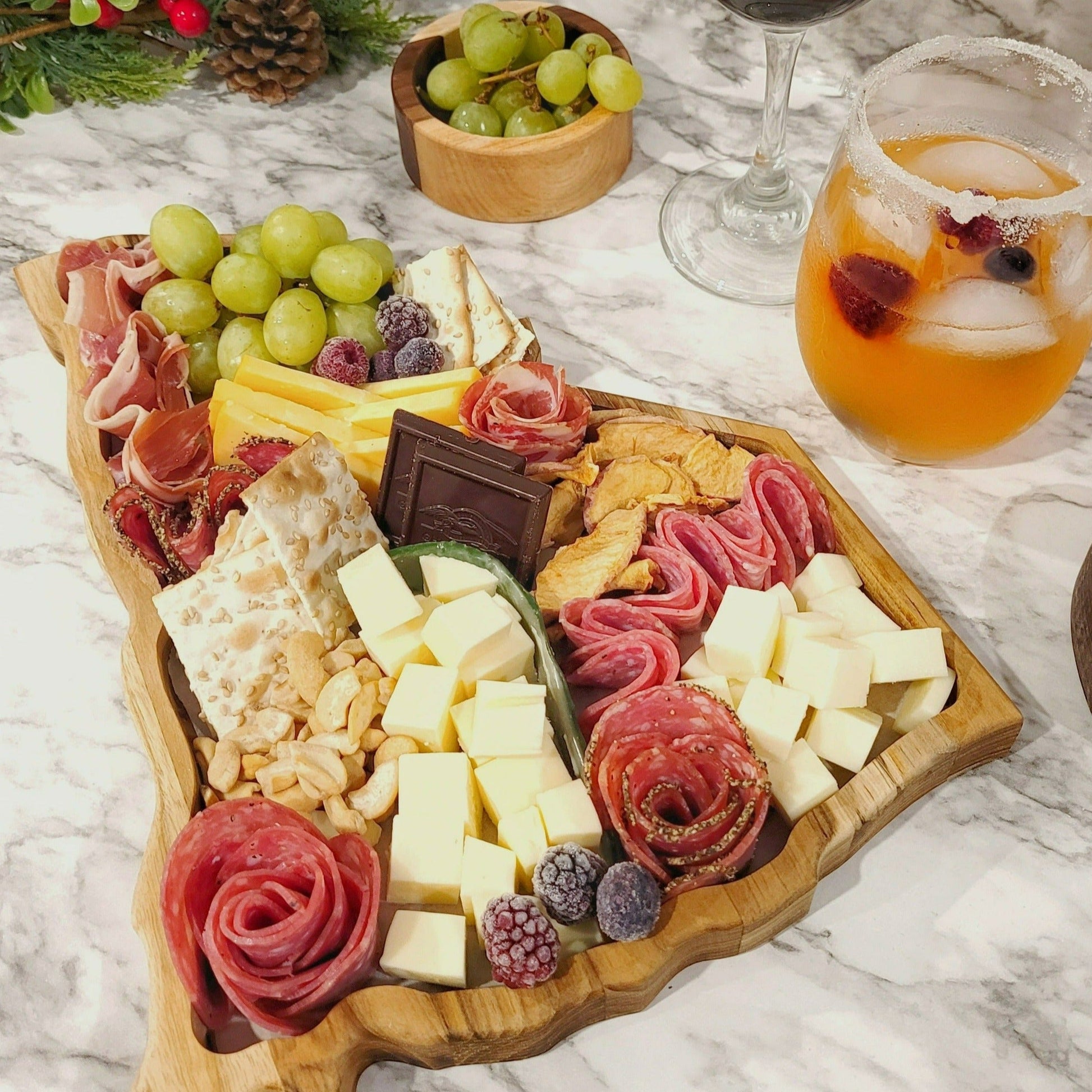 South Carolina State Shaped Serving Trays and Charcuterie Boards