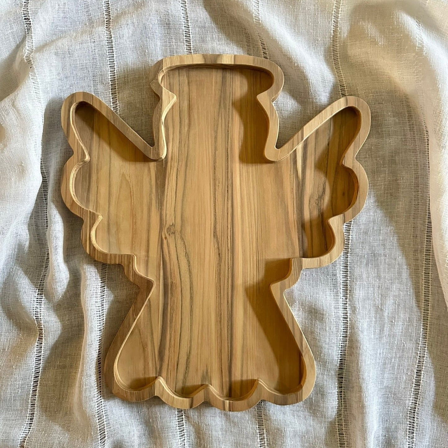 angel shaped charcuterie board