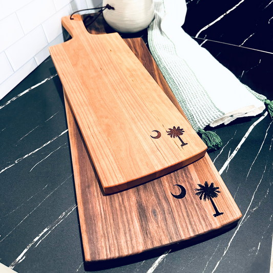 paddle board, cutting board, charcuterie board