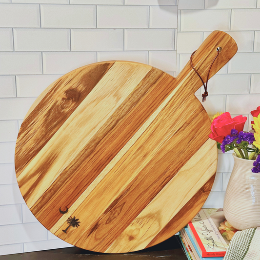 pizza board paddle, teakwood paddle board