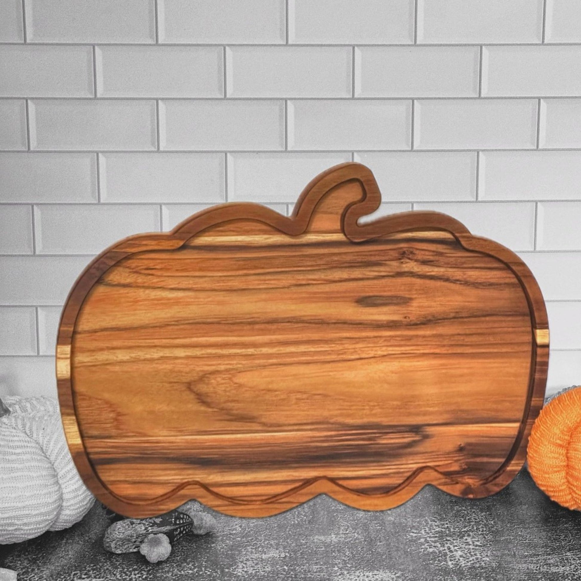 pumpkin shaped charcuterie board