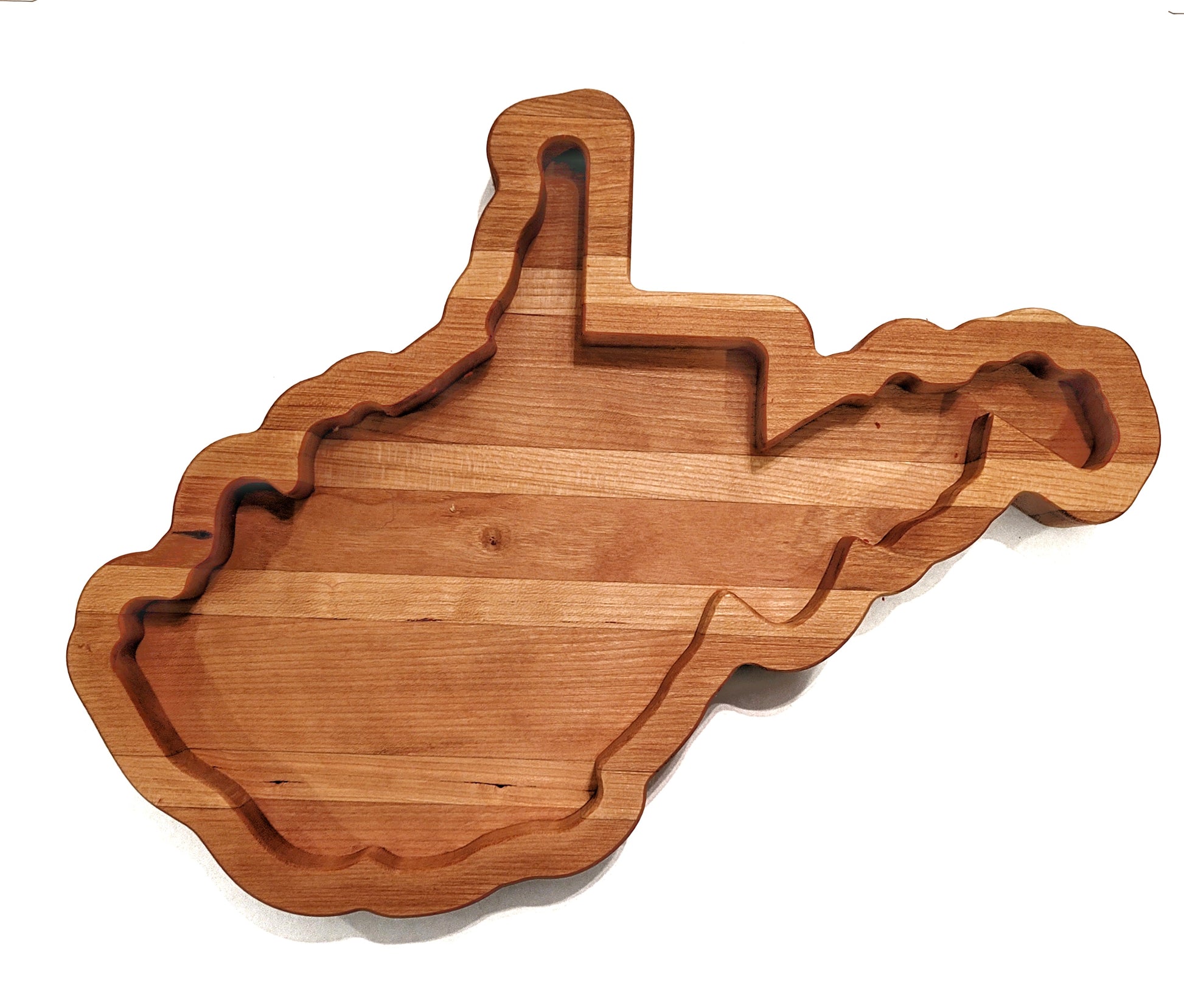 West Virginia shaped charcuterie board and serving tray