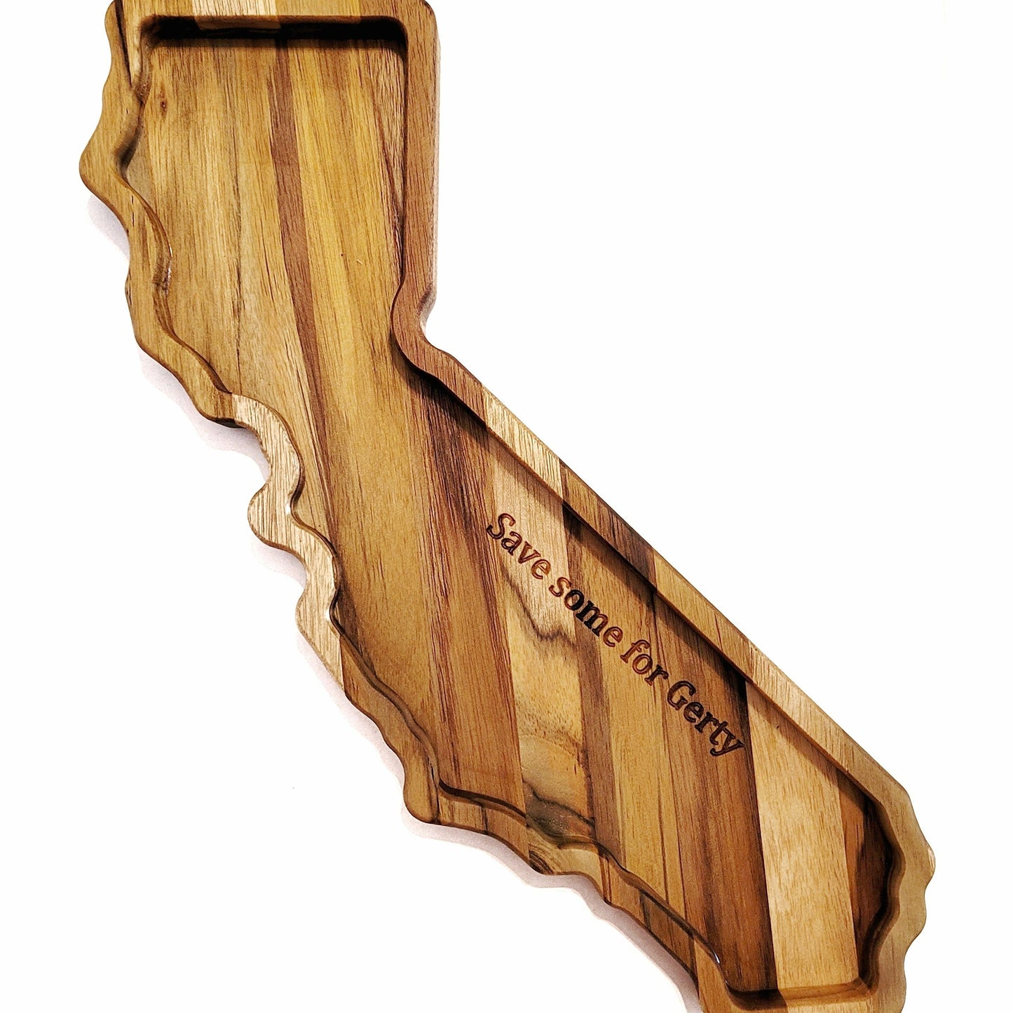 California shaped wooden charcuterie board, a conversation starter for your next gathering