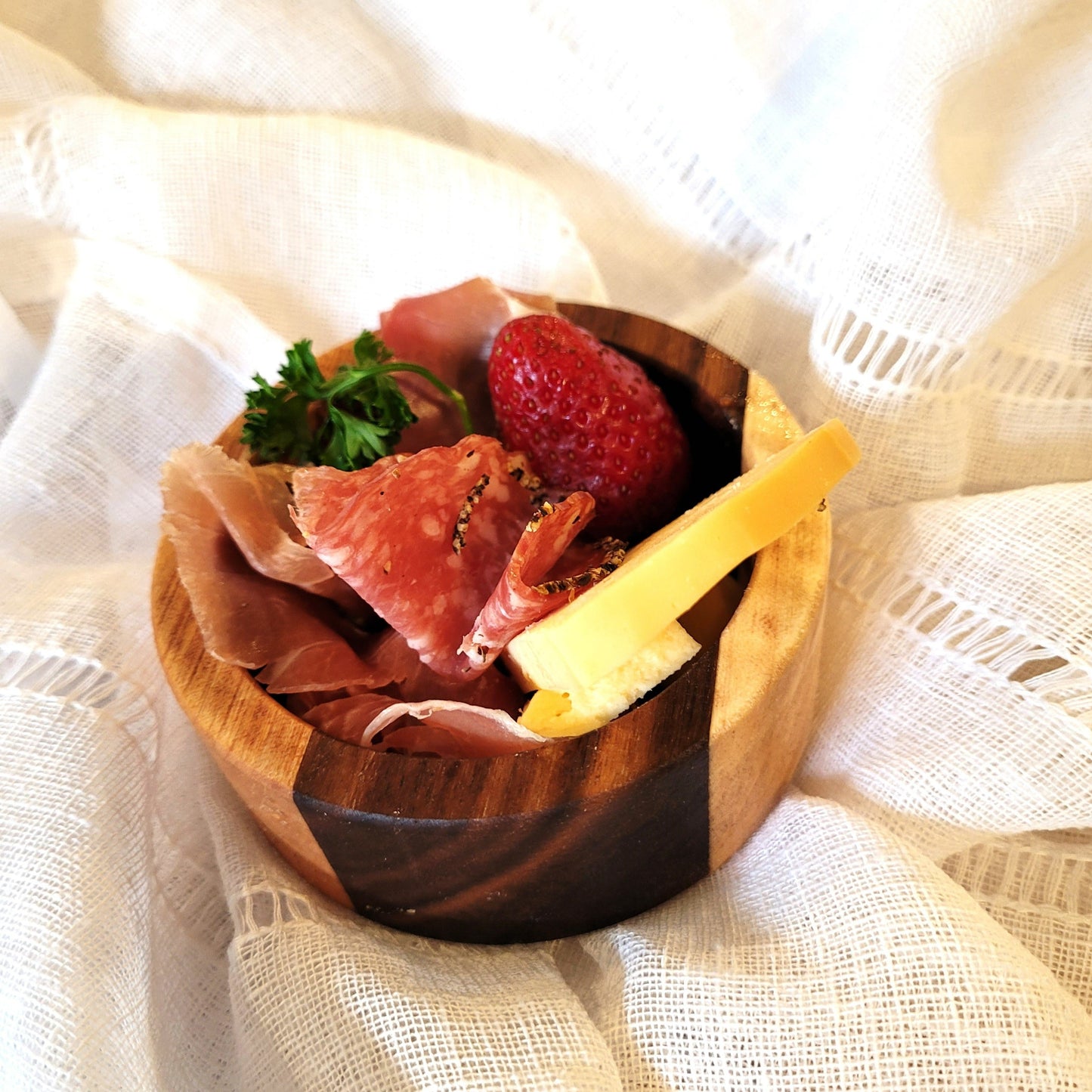 mini charcuterie bowl